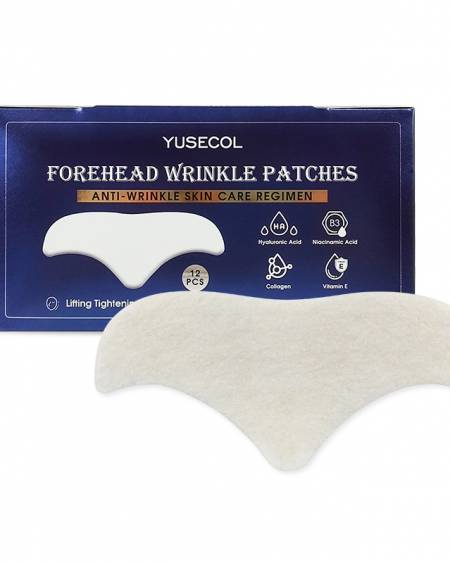 YUSECOL Forehead Anti-Wrinkle Patch, with Hyaluronic Acid + Collagen, for Fading Forehead Wrinkles