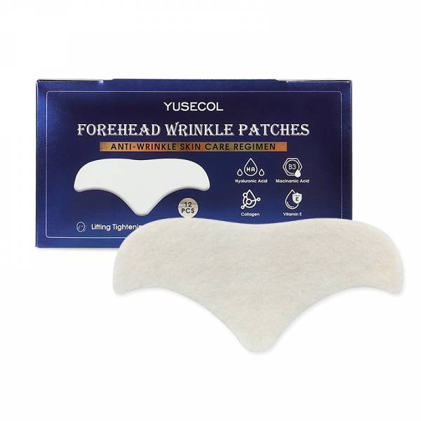YUSECOL Forehead Anti-Wrinkle Patch, with Hyaluronic Acid + Collagen, for Fading Forehead Wrinkles