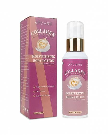 AFCare Collagen Body Lotion - 24 - Hour Moisturization, Brightening and Firming Skin, Contains Niacinamide
